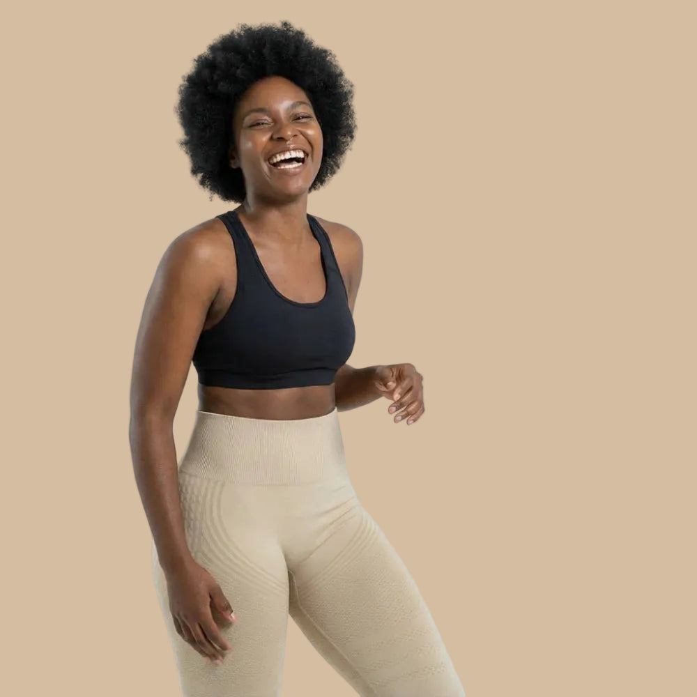 Lenntia™ Leggings Moldeadores 3D – Beige Sculpt & Efecto Push-Up