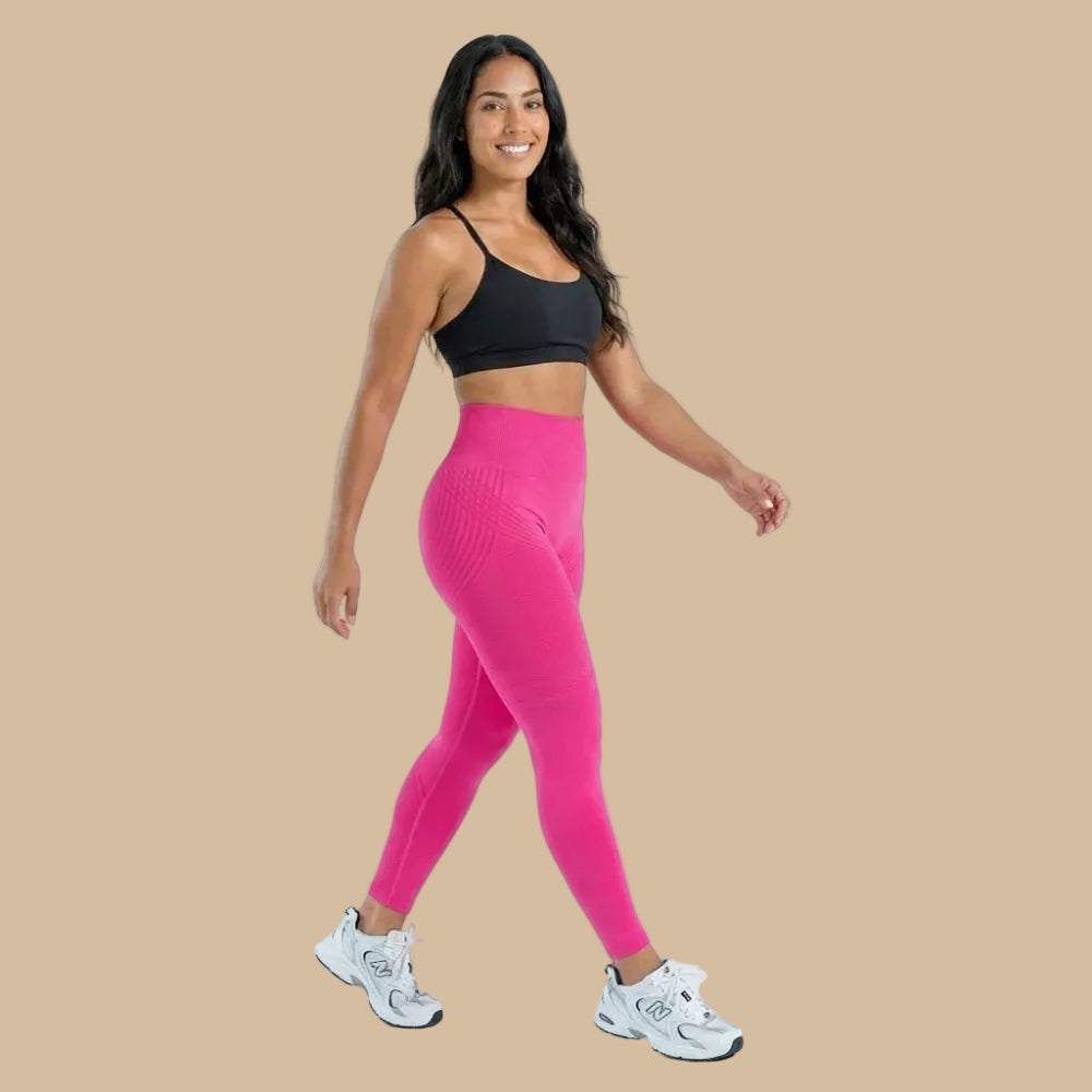 ✨Lenntia™ Leggings Moldeadores 3D – Rosa Intenso Efecto Push-Up