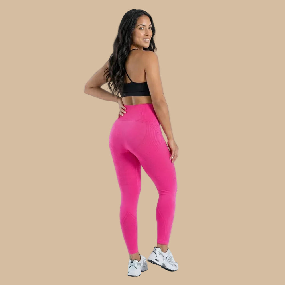✨Lenntia™ Leggings Moldeadores 3D – Rosa Intenso Efecto Push-Up