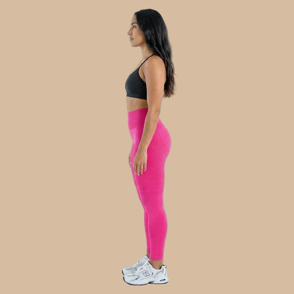 ✨Lenntia™ Leggings Moldeadores 3D – Rosa Intenso Efecto Push-Up