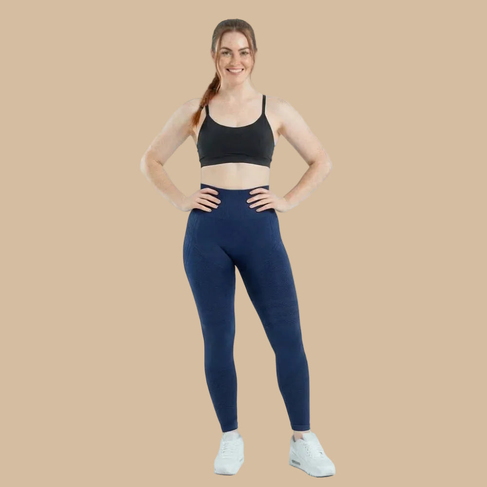 ✨Lenntia™ Leggings Moldeadores 3D – Azul Navy Efecto Push-Up