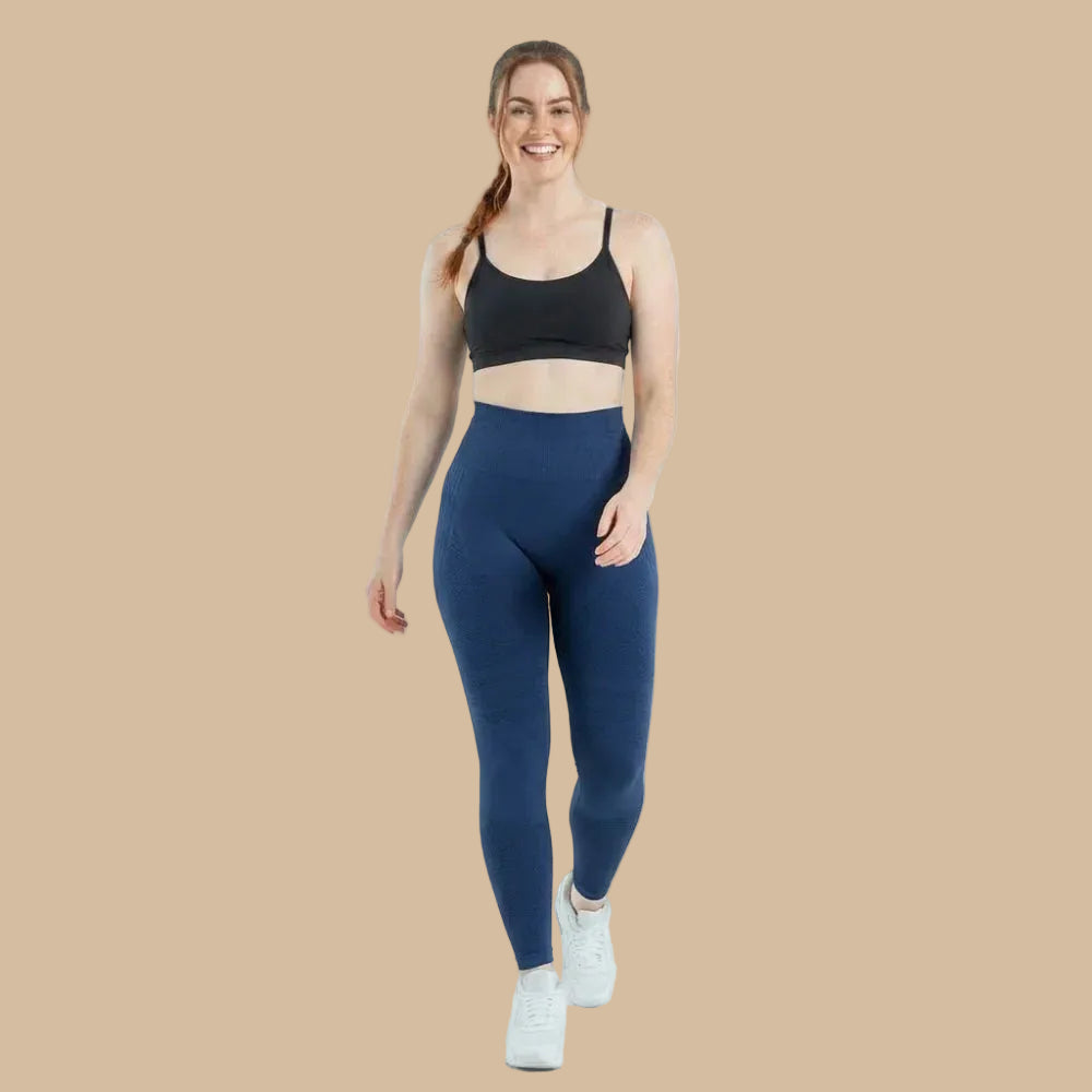 ✨Lenntia™ Leggings Moldeadores 3D – Azul Navy Efecto Push-Up