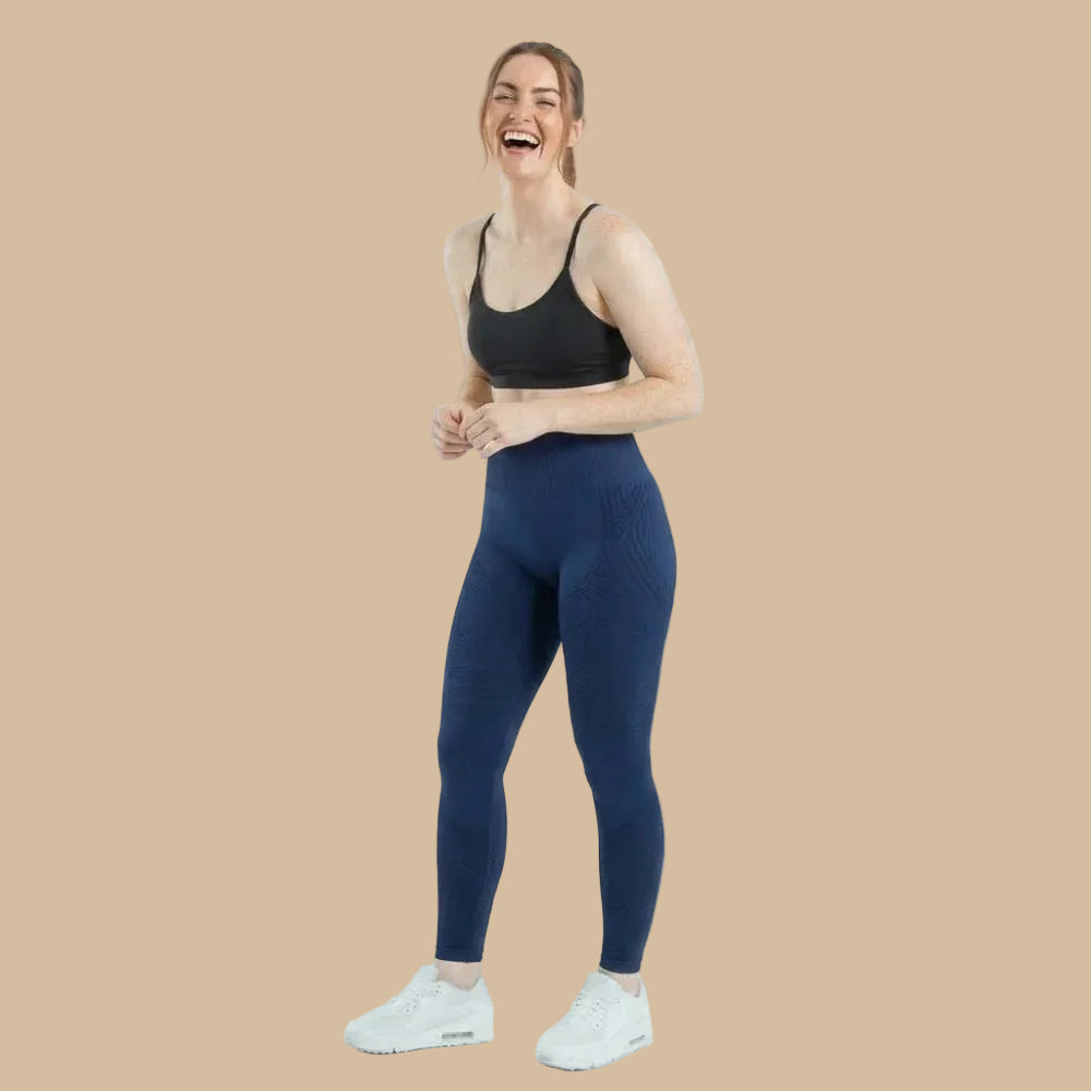 ✨Lenntia™ Leggings Moldeadores 3D – Azul Navy Efecto Push-Up