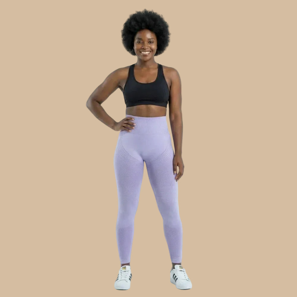 ✨Lenntia™ Leggings Moldeadores 3D – Lila Suave Efecto Push-Up