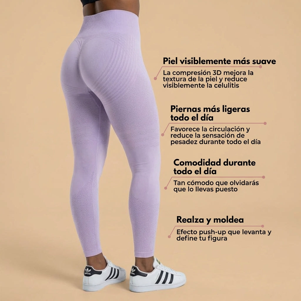 Lenntia™ Leggings Moldeadores 3D – Lila Suave Efecto Push-Up