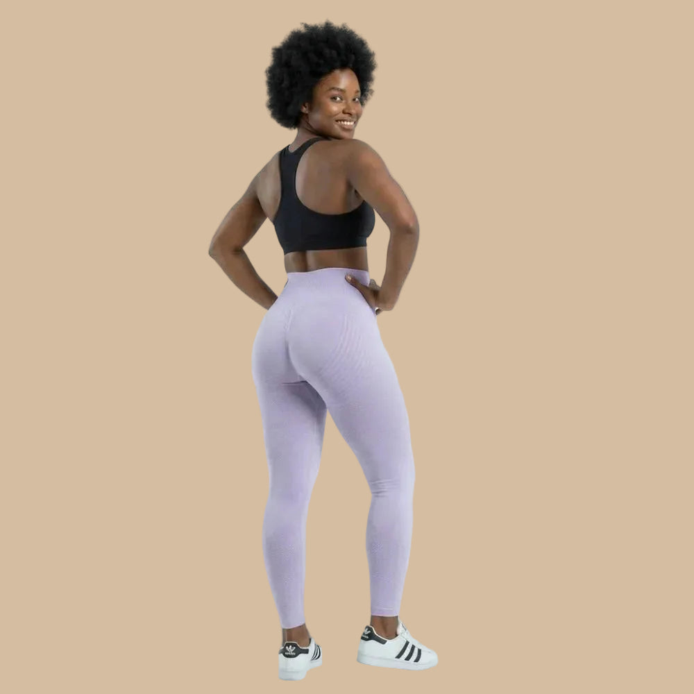 ✨Lenntia™ Leggings Moldeadores 3D – Lila Suave Efecto Push-Up