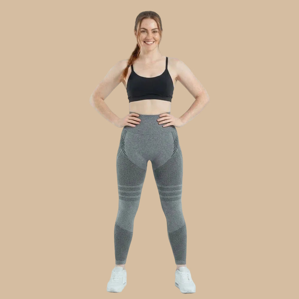 ✨Lenntia™ Leggings Moldeadores 3D – Gris Elegante Efecto Push-Up