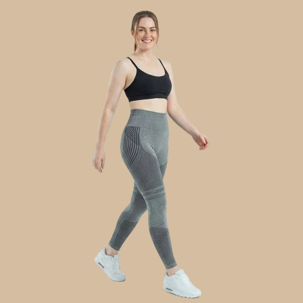 ✨Lenntia™ Leggings Moldeadores 3D – Gris Elegante Efecto Push-Up