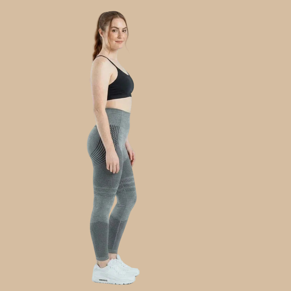 ✨Lenntia™ Leggings Moldeadores 3D – Gris Elegante Efecto Push-Up