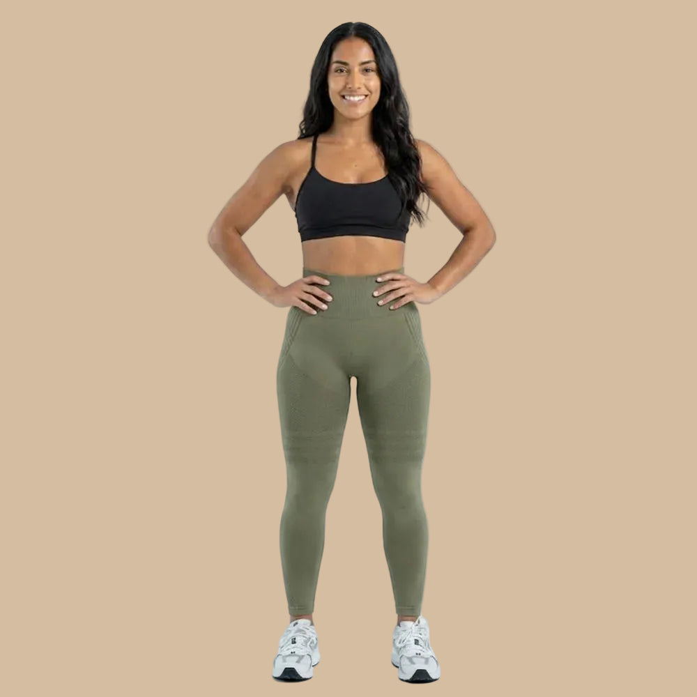 ✨Lenntia™ Leggings Moldeadores 3D – Verde Army Efecto Push-Up