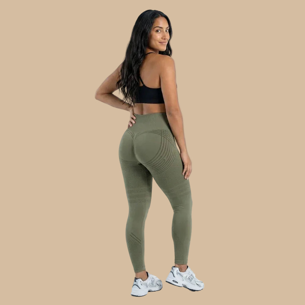 Lenntia™ Leggings Moldeadores 3D – Verde Army Efecto Push-Up