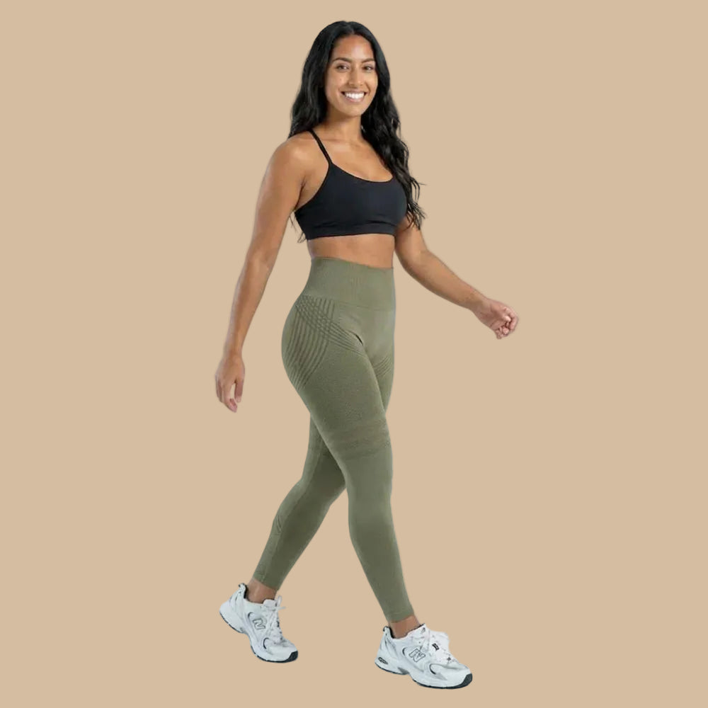 Lenntia™ Leggings Moldeadores 3D – Verde Army Efecto Push-Up