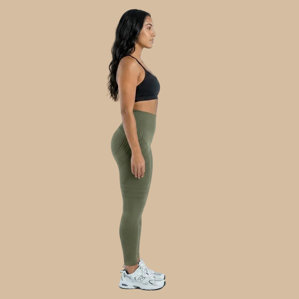 ✨Lenntia™ Leggings Moldeadores 3D – Verde Army Efecto Push-Up