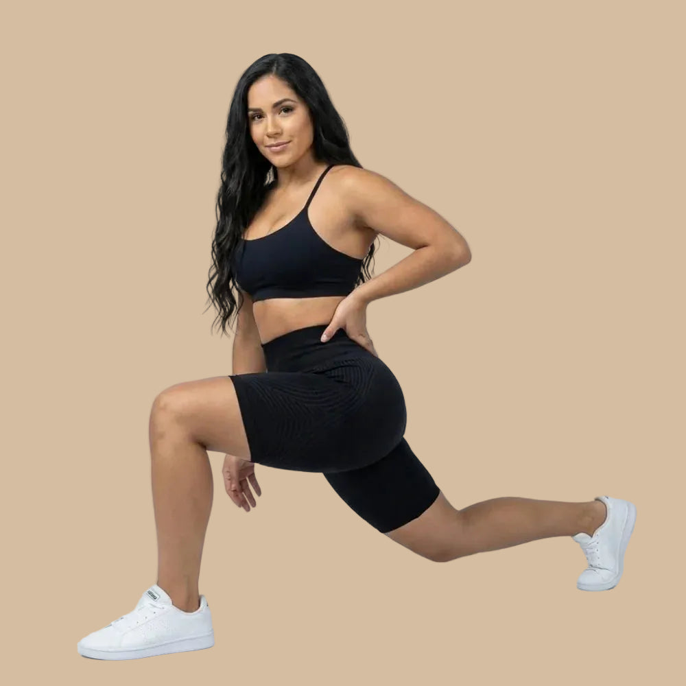 ✨Lenntia™ Short Moldeador 3D – Negro Clásico Efecto Push-Up