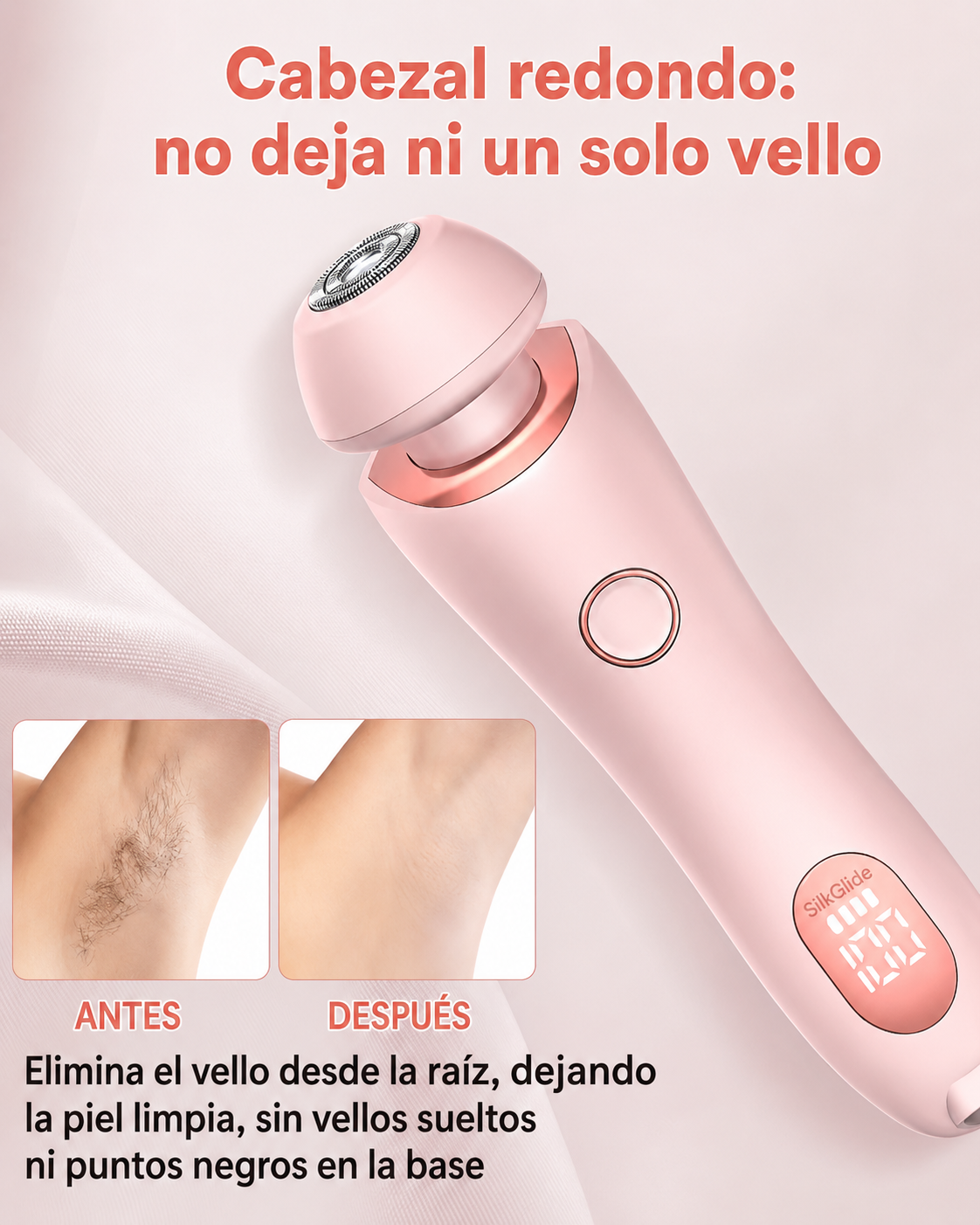 SilkGlide 2 en 1 — Afeitadora y Depiladora Corporal