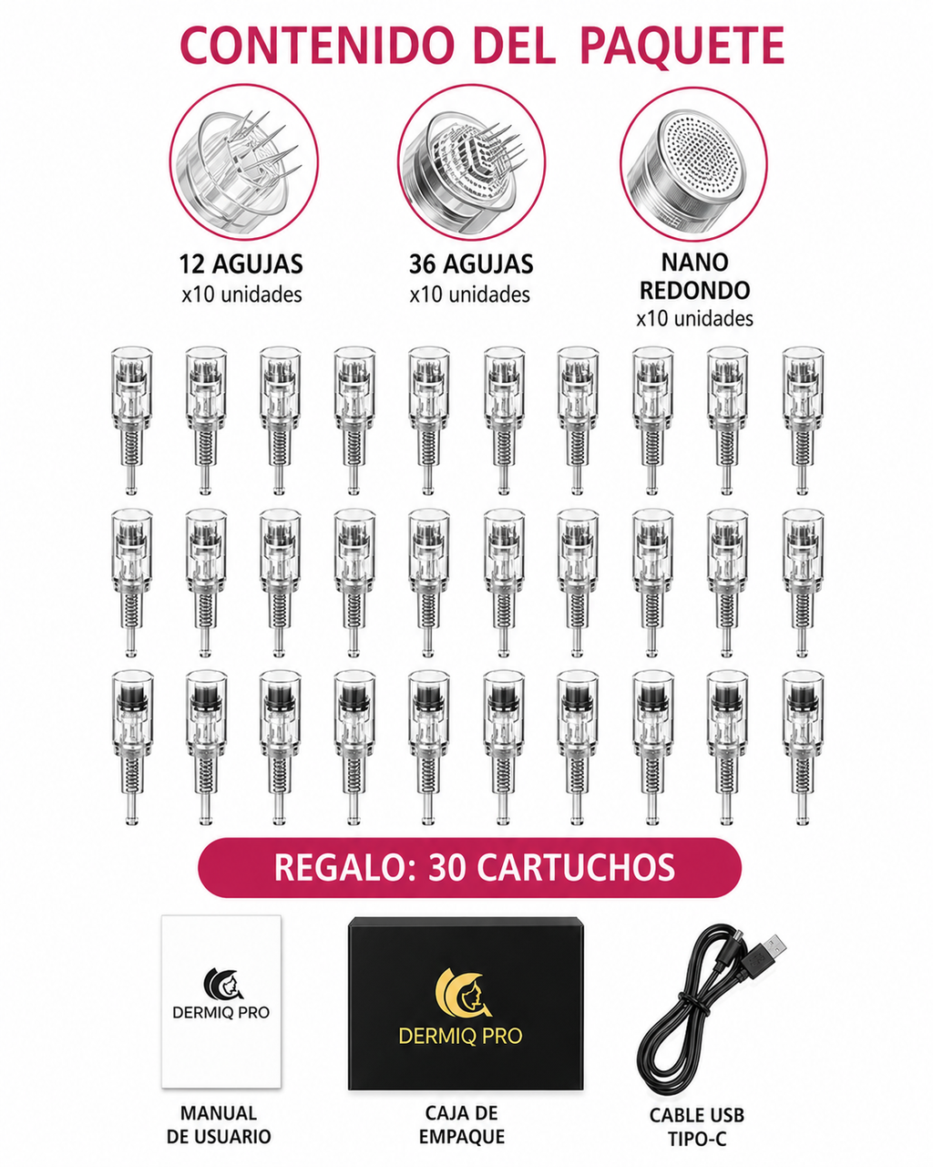 DERMIQ Pro — Microagujas de Precisión