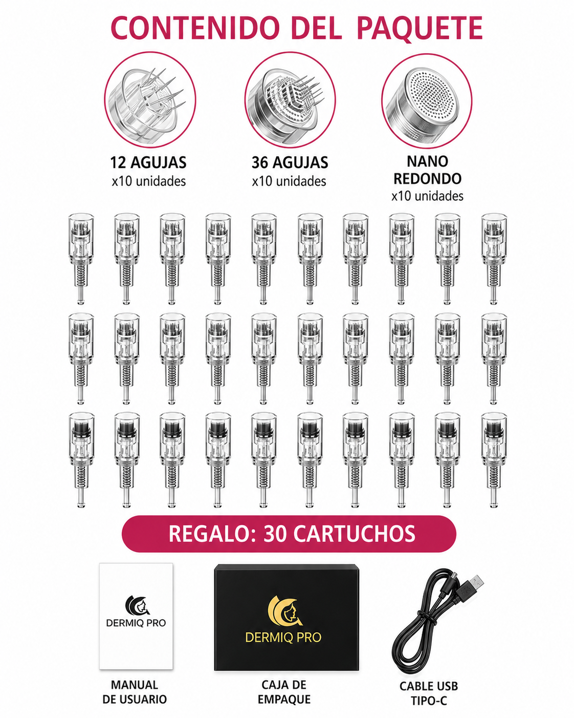 DERMIQ Pro — Microagujas de Precisión