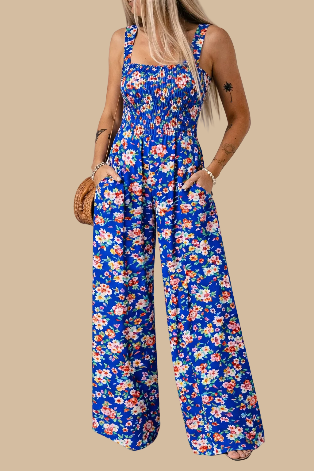 ✨Mono Largo Floral Mujer – Corte Amplio, Ajuste Elástico y Bolsillos | 9 Colores Disponibles