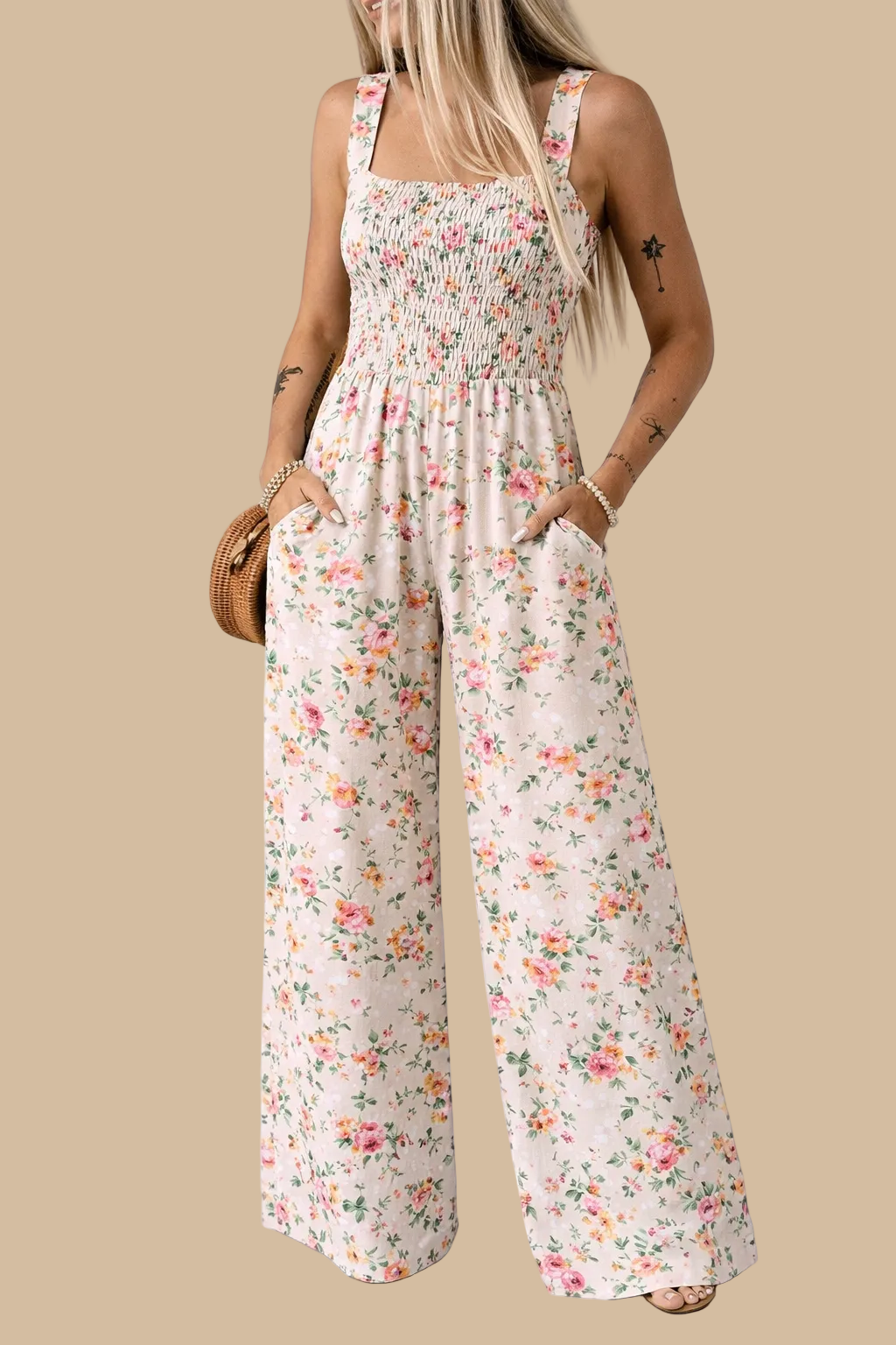 ✨Mono Largo Floral Mujer – Corte Amplio, Ajuste Elástico y Bolsillos | 9 Colores Disponibles