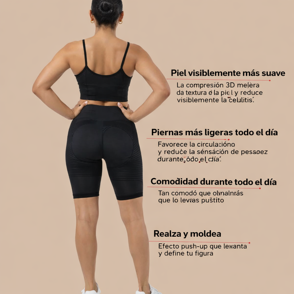 Lenntia™ Short de Compresión 3D – Moldea y Realza tu Figura