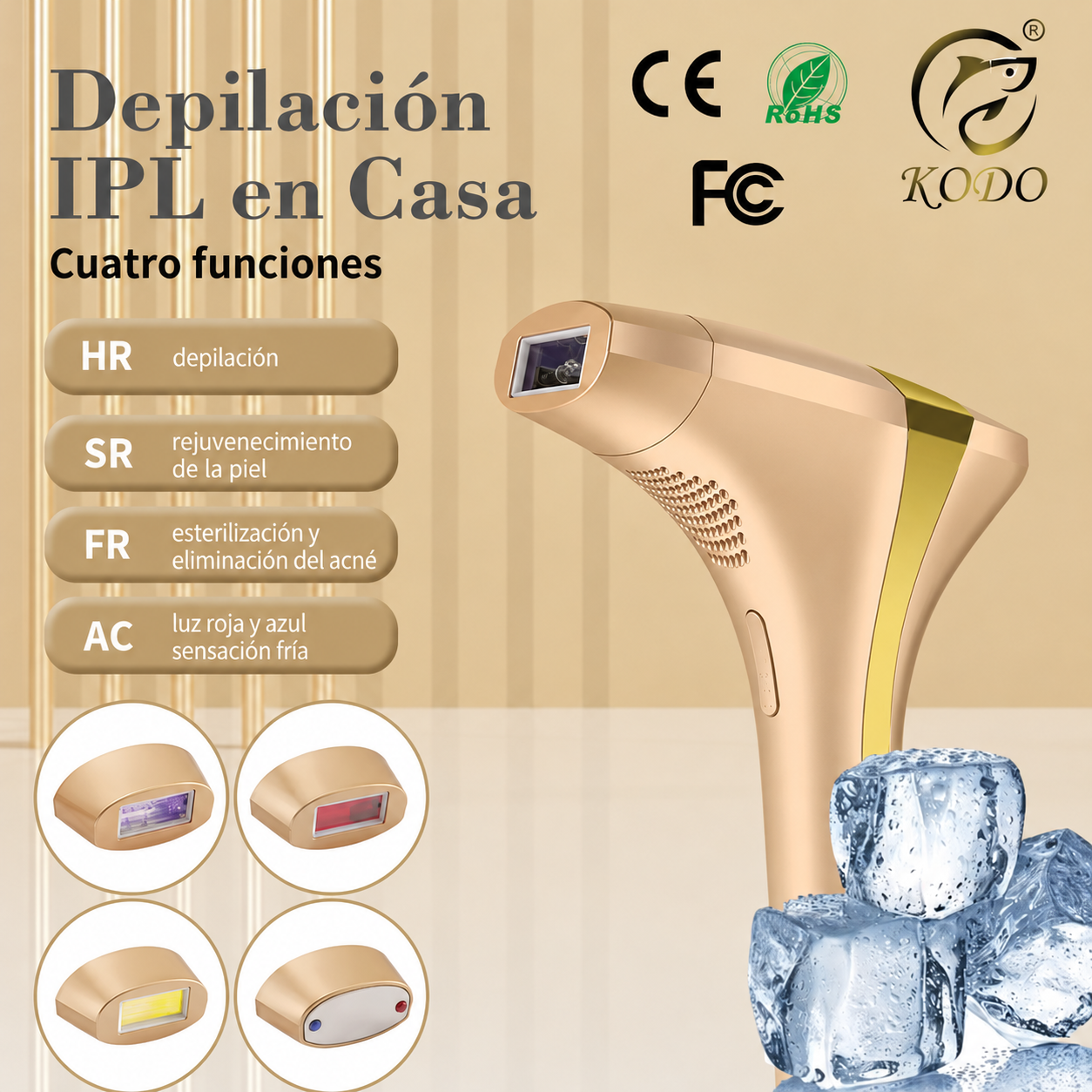 Lenntia IPL — Depilación Permanente en Casa