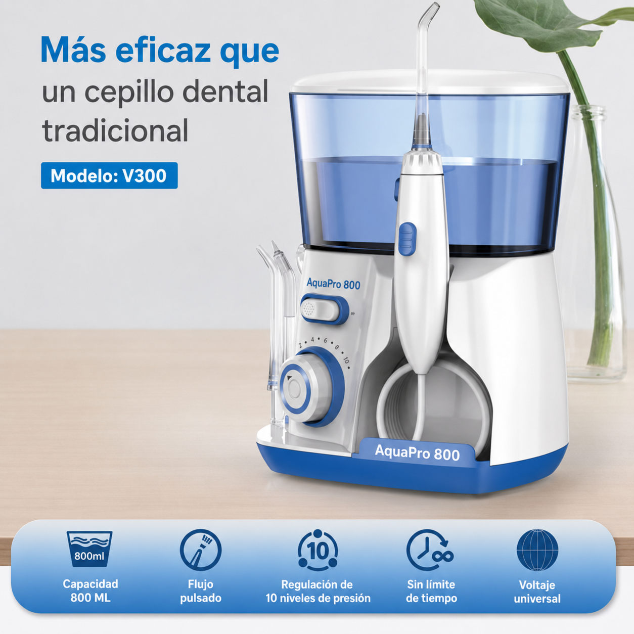 AQUAPRO 800 — Irrigador Dental Profesional