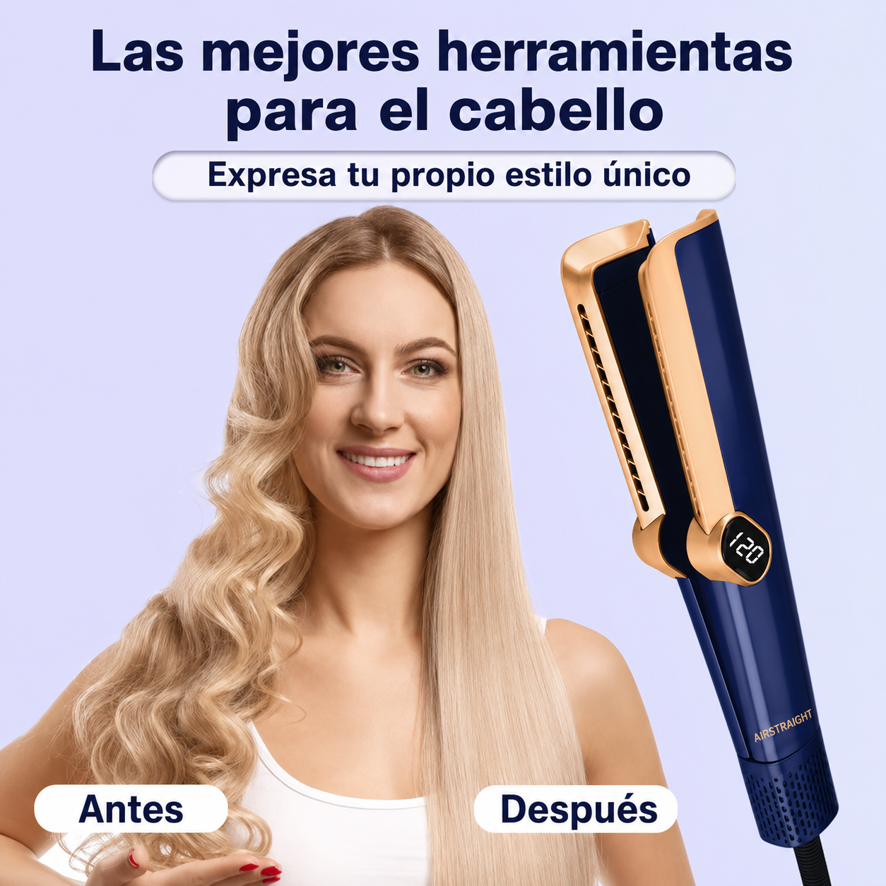 AIRSTRAIGHT Pro — Plancha Airflow 2 en 1