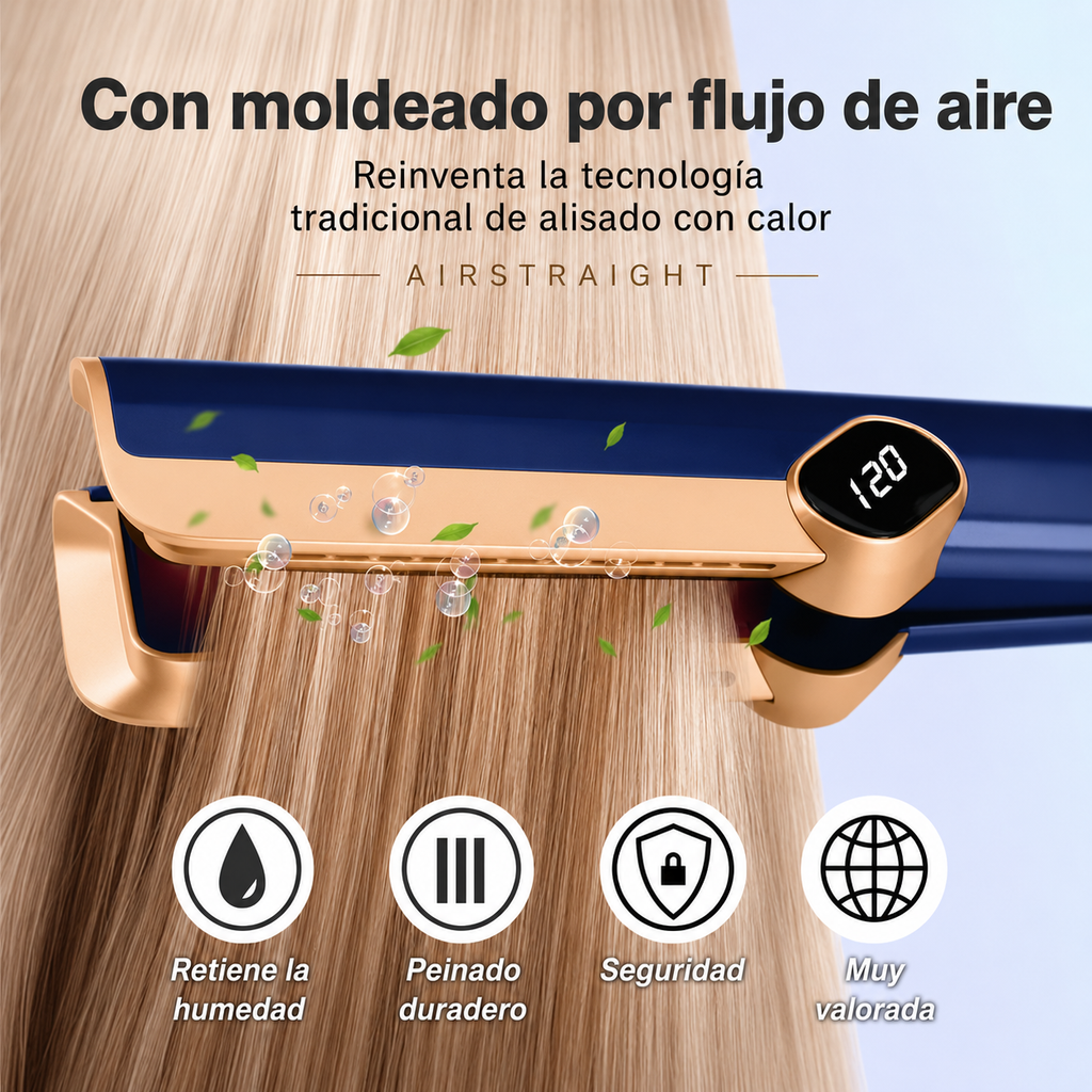 AIRSTRAIGHT Pro — Plancha Airflow 2 en 1