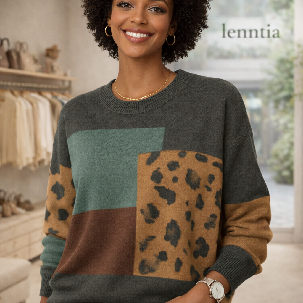 Amelia leopard sweater