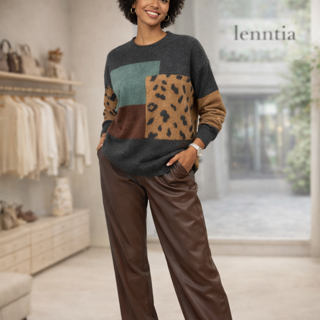 Amelia leopard sweater