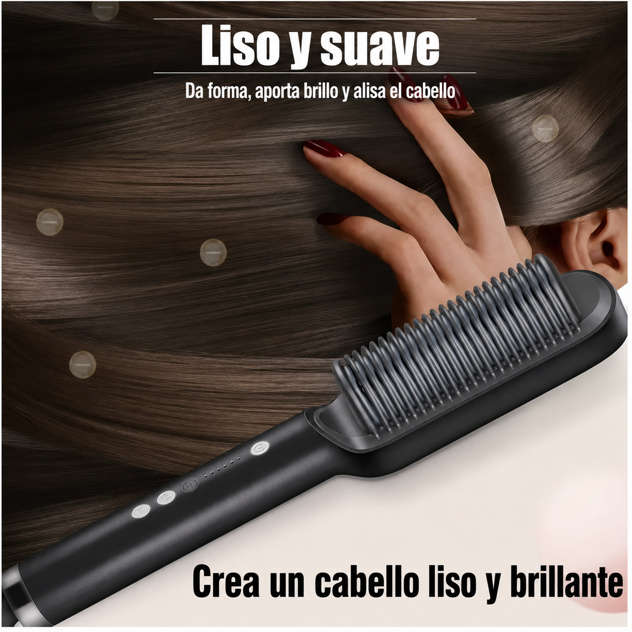 SMOOTHCOMB Pro — Cepillo Alisador Térmico Iónico