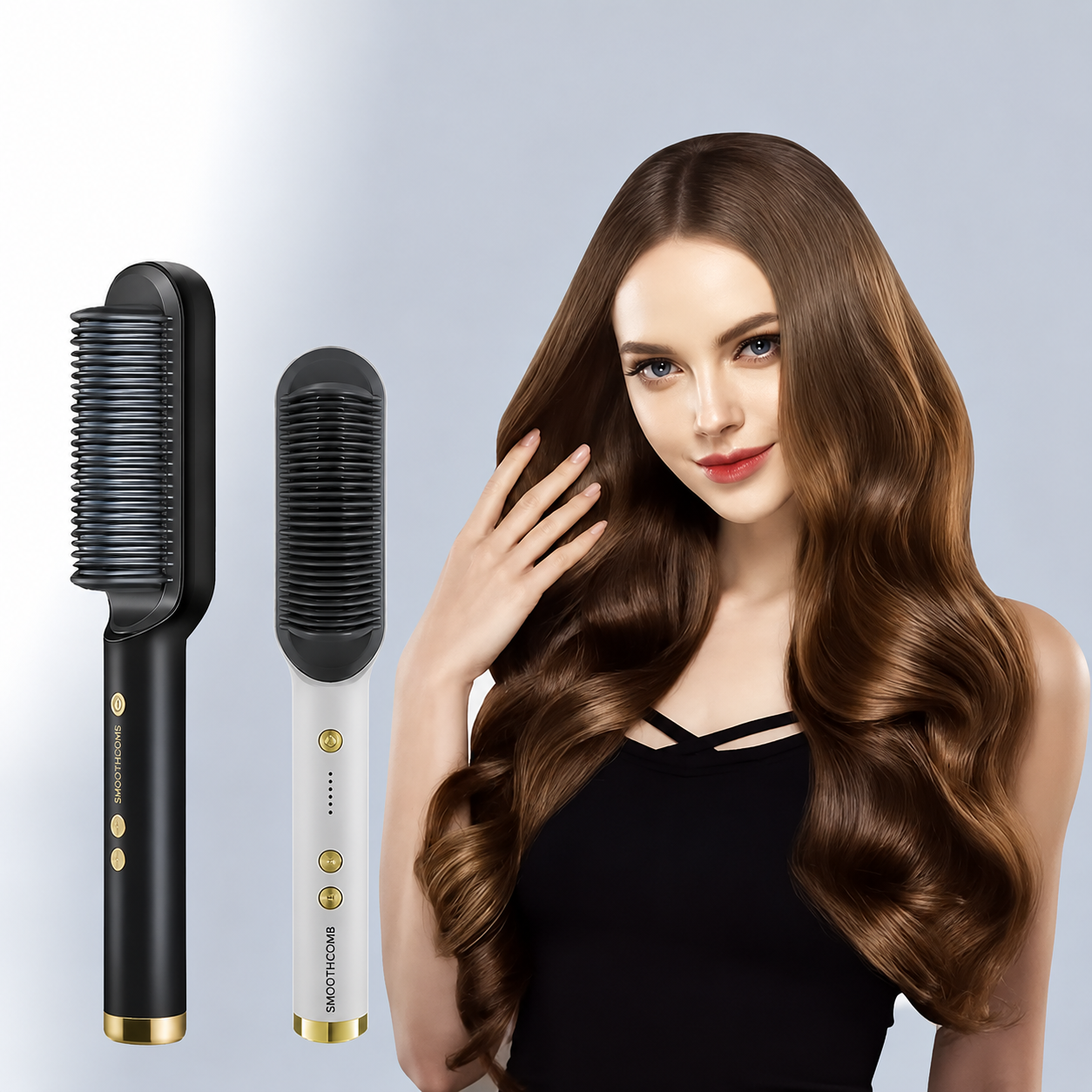 SMOOTHCOMB Pro — Cepillo Alisador Térmico Iónico
