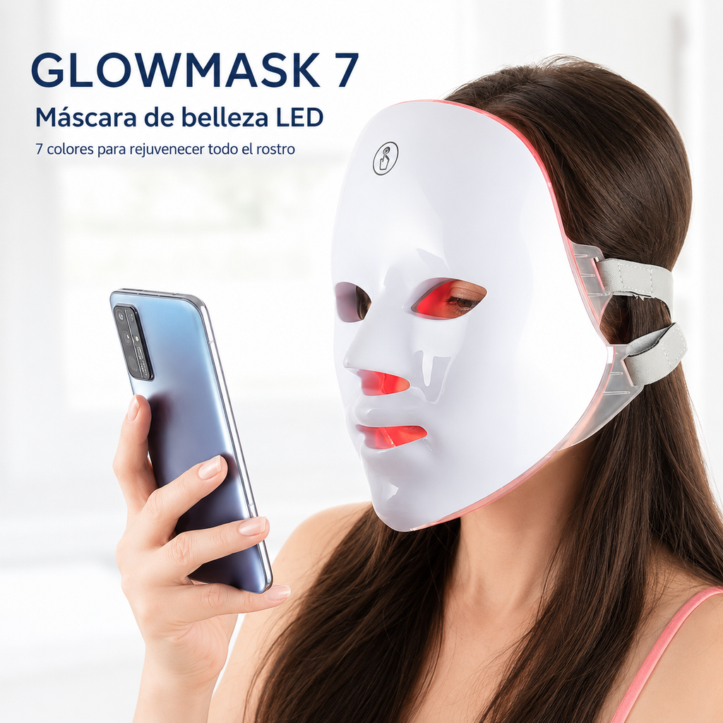 GLOWMASK 7 — Mascarilla LED Facial 7 Colores