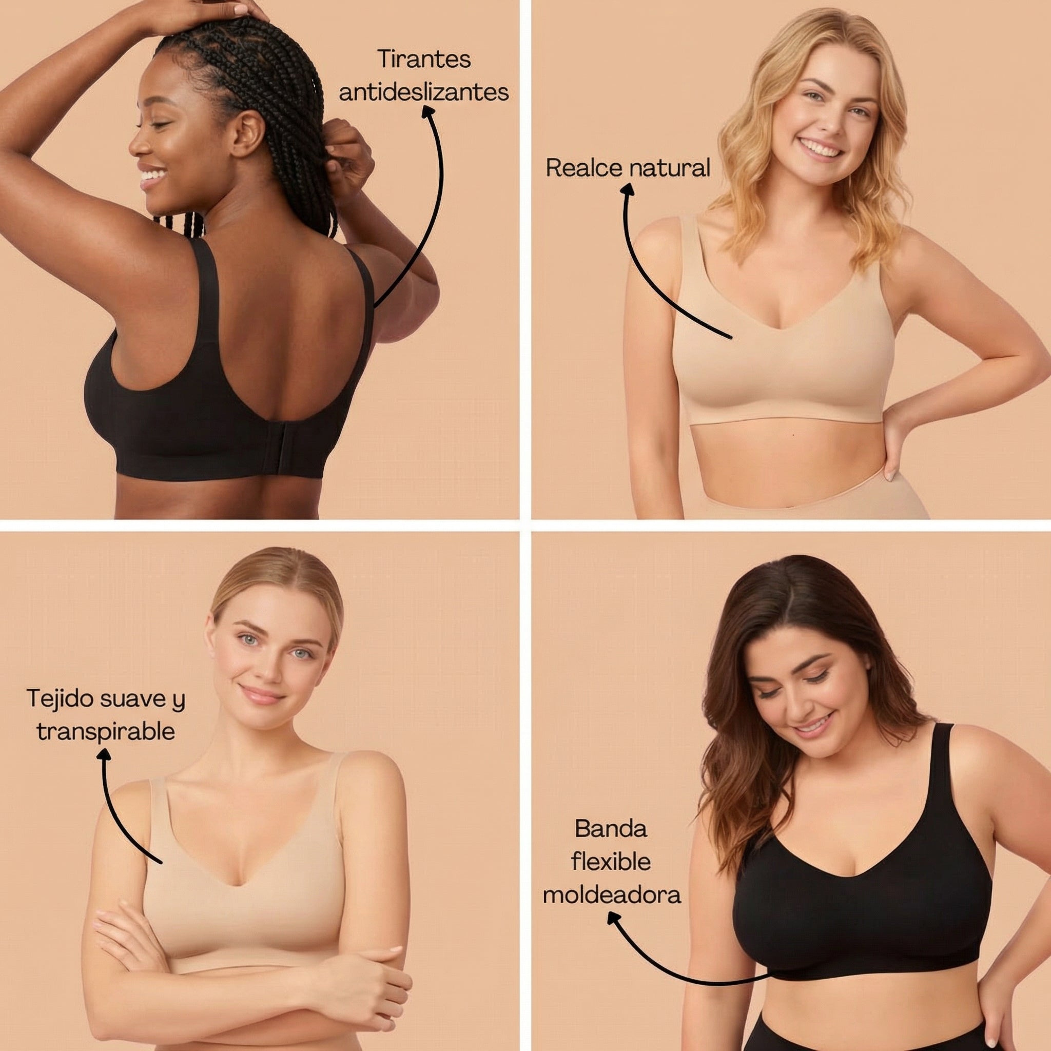 Lenntia™ Top Moldeador – Sujeción Perfecta & Comodidad Total