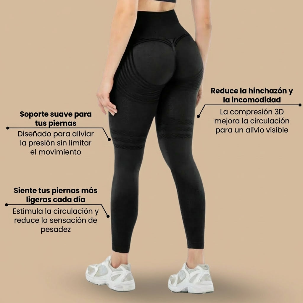 ✨Lenntia™ Leggings Compresión 3D – Piernas Ligeras & Efecto Moldeador