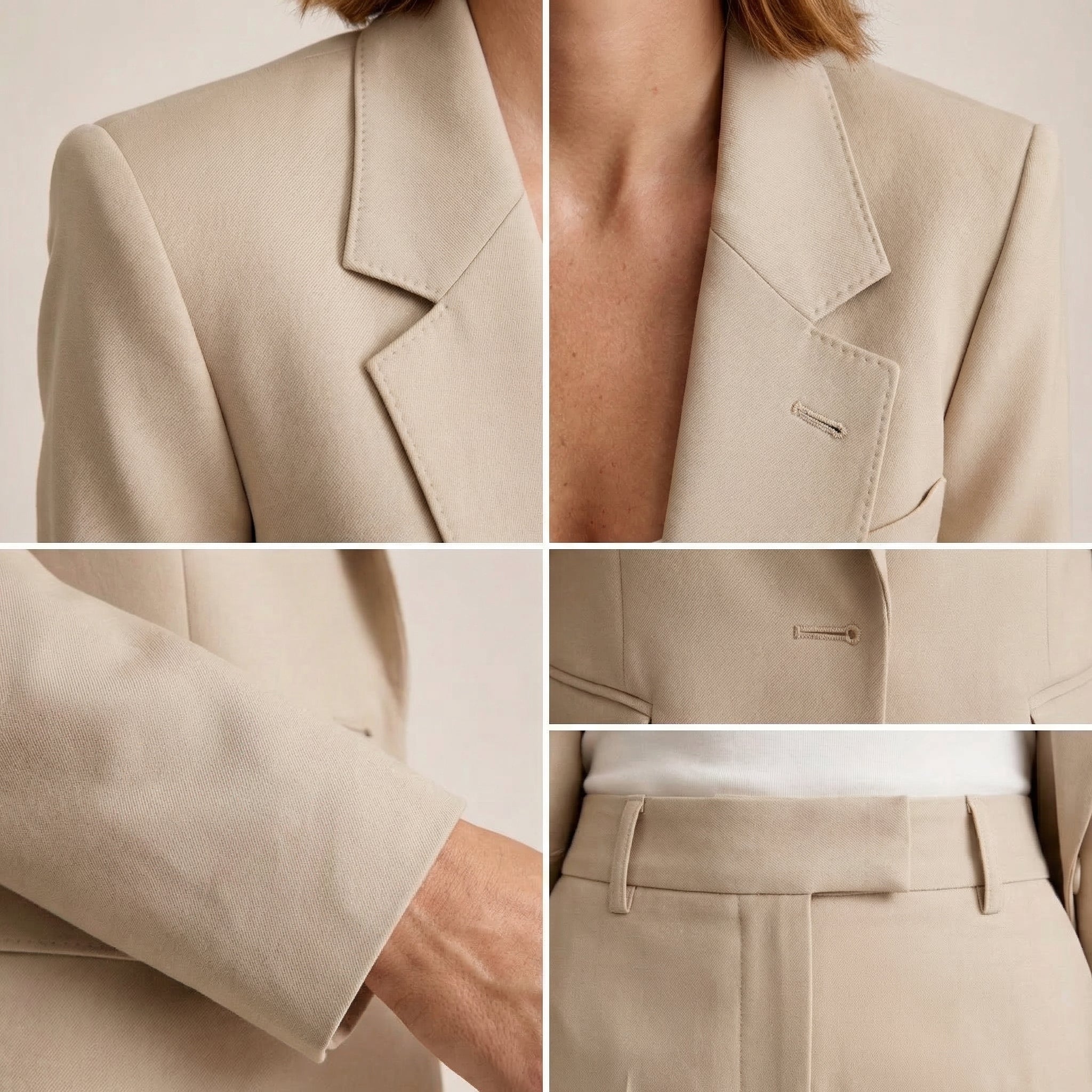 Conjunto Aura Beige | Elegancia Profesional Atemporal Blazer + Pantalón